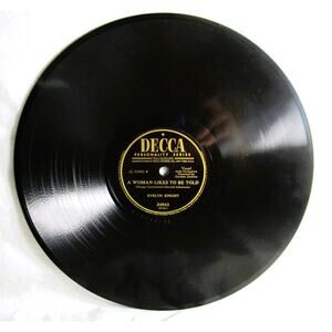 Decca Personality Series 1950 Evelyn Knight A Woman Likes to be Told 78 RPM